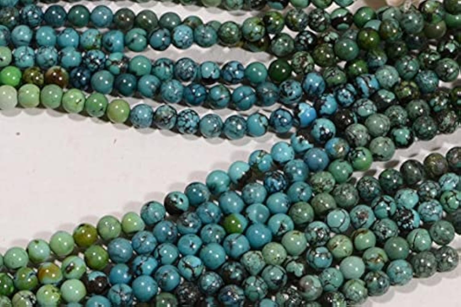 Turquoise Perles Naturelles 5.8mm pour Réparer et Créer des Bijoux