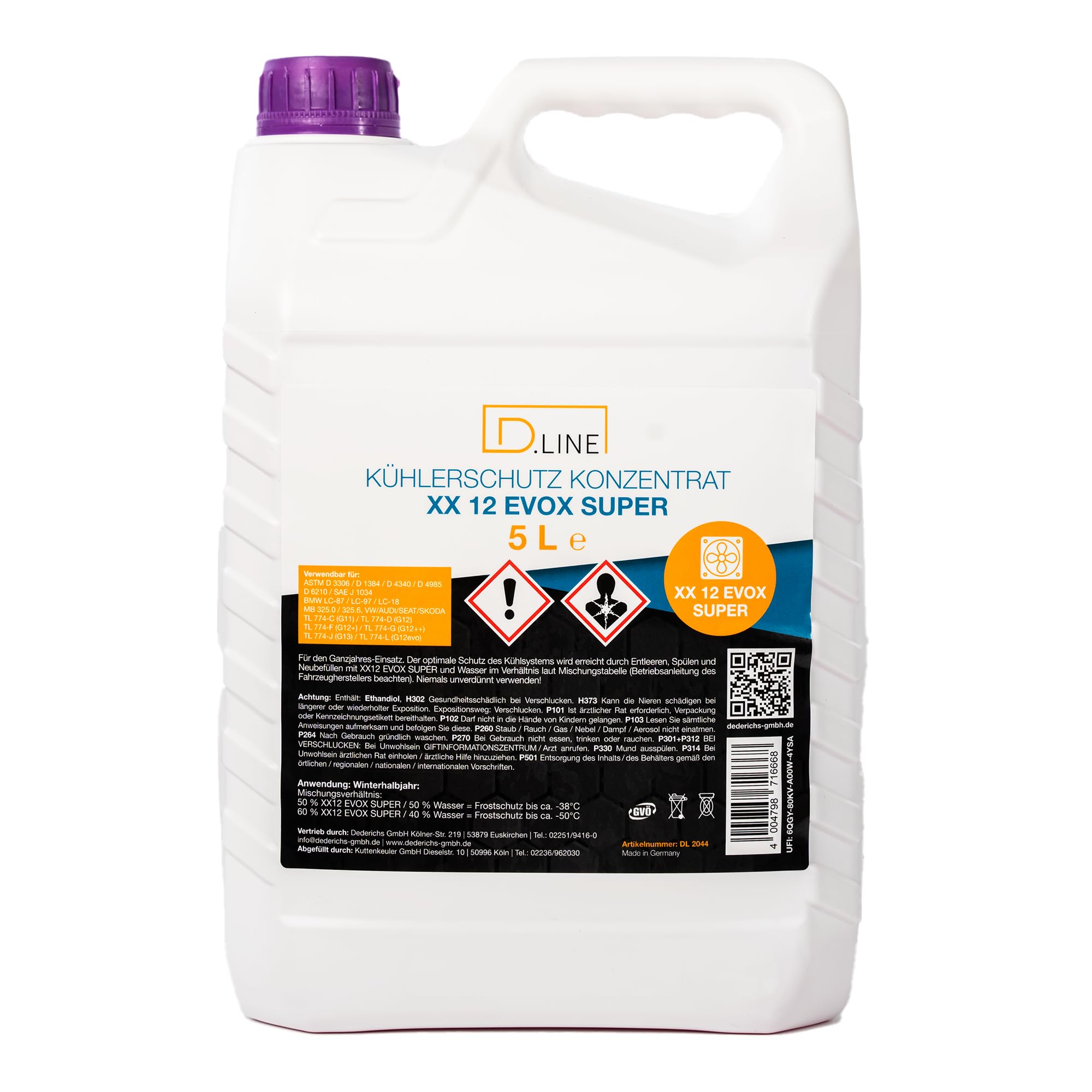 D.LINE Kühlerschutz XX 12 EVOX SUPER Konzentrat 2x5 Liter