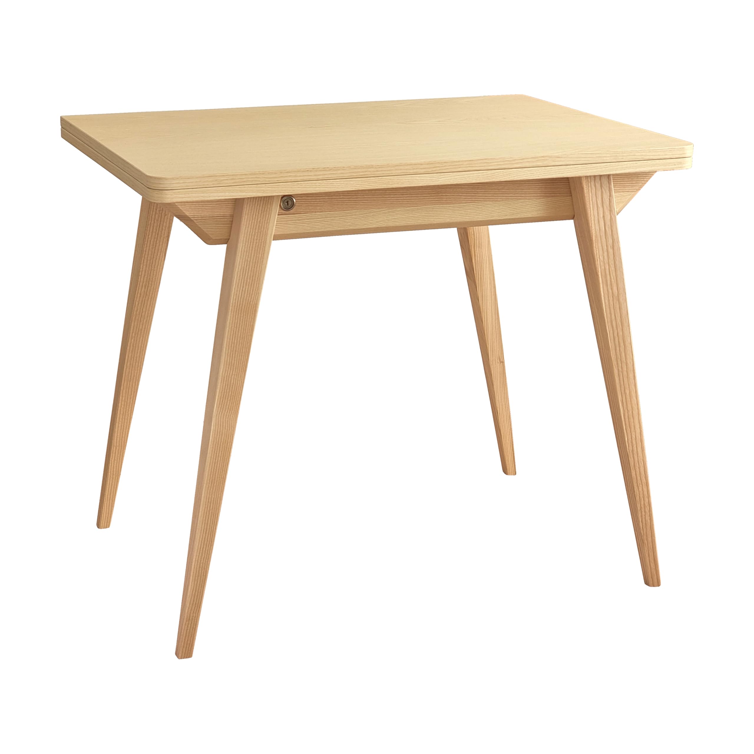 RAGABA Envelope Tavolo Da Pranzo In Frassino - Allungabile E Pieghevole 90/130 Cm, Con Ripiano Portaoggetti, Fino A 6 Posti - 2