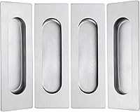 Vista 13 de Malimali Tiradores Empotrados con Tirador al Ras de 6 Pulgadas para Puerta de Bolsillo de Granero, Manija de Puerta Corrediza de Armario, Herrajes