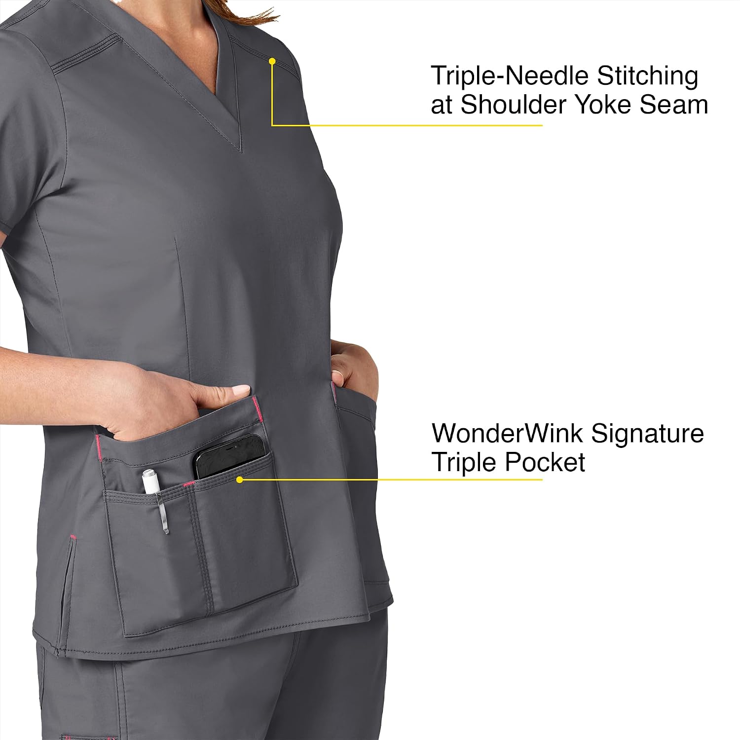 Wink WonderFLEX Women's Verity V-Neck Scrub Top