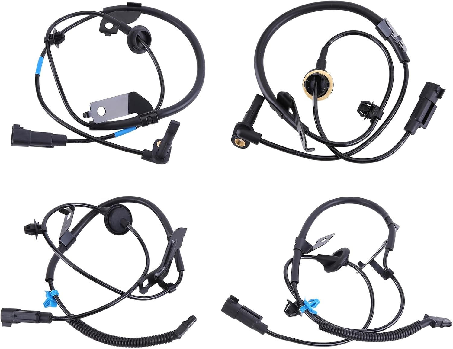 4PCS Front & Rear Left & Right ABS Speed Sensor Compatible with 08-17 for Mitsubishi Lancer Outlander 11-17 for Mitsubishi Outlander Sport RVR 4WD Replace 5105064AA 5105065AA 4670A031 4670A032