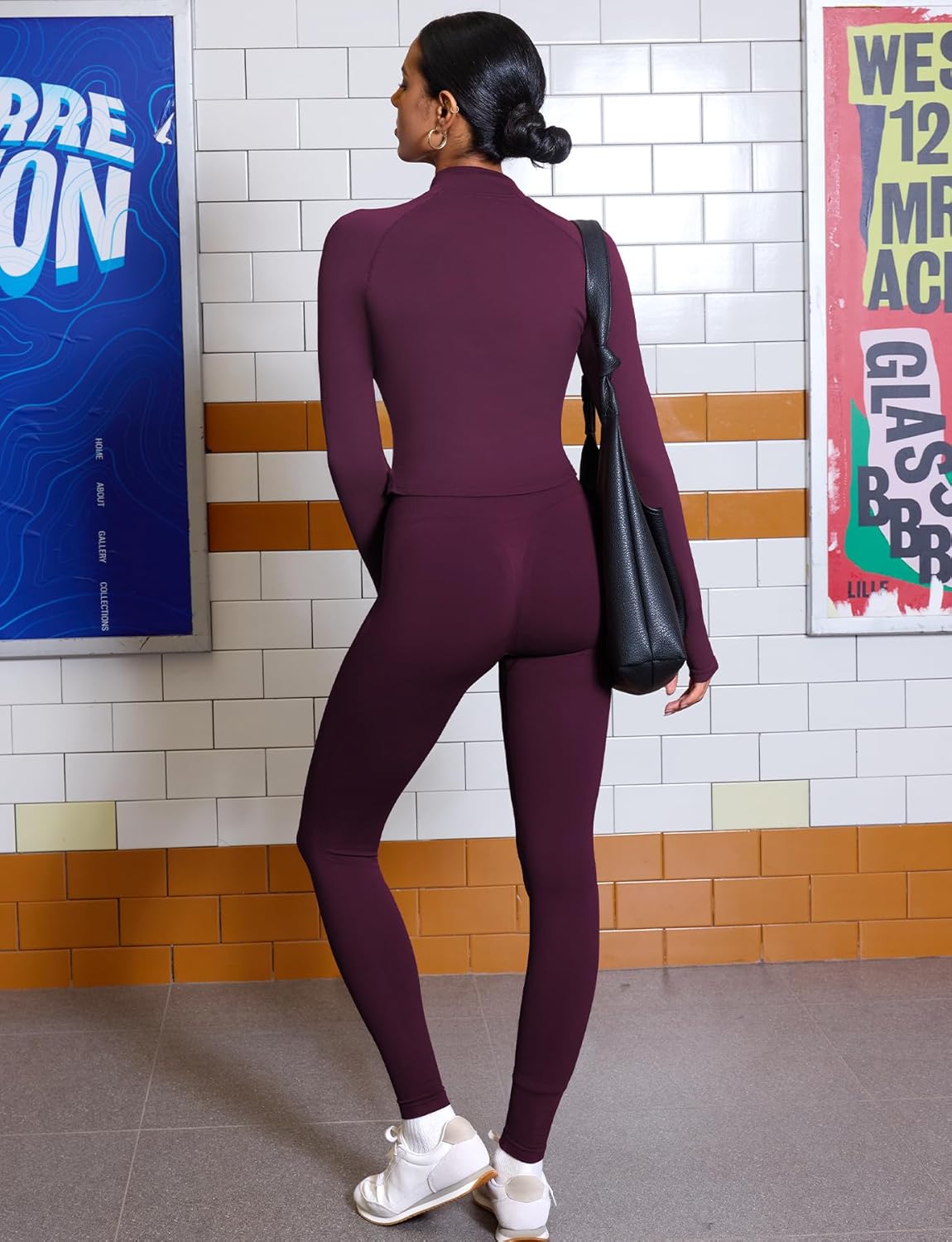 YEOREO Seamless Workout Leggings for Women Butt Lifting Hidden Scrunch Leggings High Waisted Gym Yoga Lilliean Impact Pants - Image 5