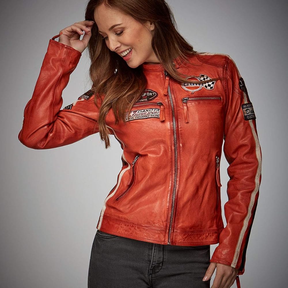 ガルフ GULF レーシング　ライダース　レザー ジャケット レディース L ガルフ GULF レーシング ライダース レザー ジャケット レディース L
