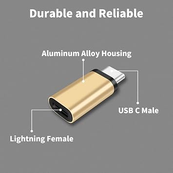 for Lightning Female to USB C Male Adapter USB Type C Charger Connector Compatible with iPhone 15/15 Pro/15 Pro Max/15 Plus iPad Air Google Pixel Charging Data Transmission