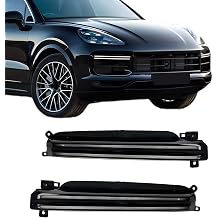 1 PAIR Car Front Bumper Fog Lights Compatible With Porsche Cayenne Turbo 2018-2022 OEM Style Replacement Daytime Running Lights