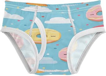 ALAZA Donuts Cloud Blue Boys Briefs Soft Underwear Available in Sizes 2t-8y
