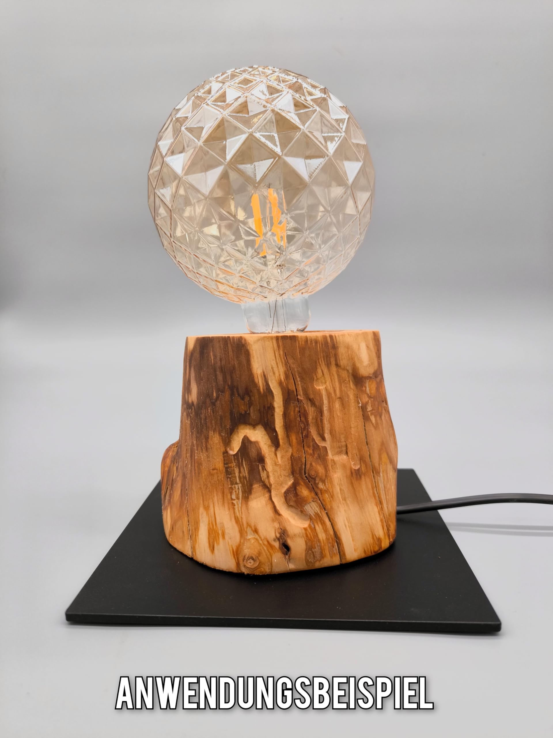Supporto in metallo nero • 18 x 18 cm base in metallo per progetti fai da te • Stabile supporto per oggetti per lampade, sculture, ghirlande di fiori, decorazioni per legni • Supporto decorativo di