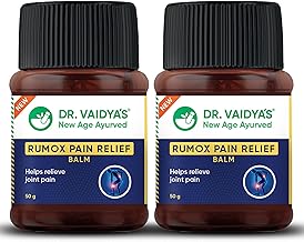 Dr. Vaidya's Rumox Pain Relief Balm | For Head Ache, Body Pain, Joint & Muscle Pain Relief | (50g Each) Pack of 2