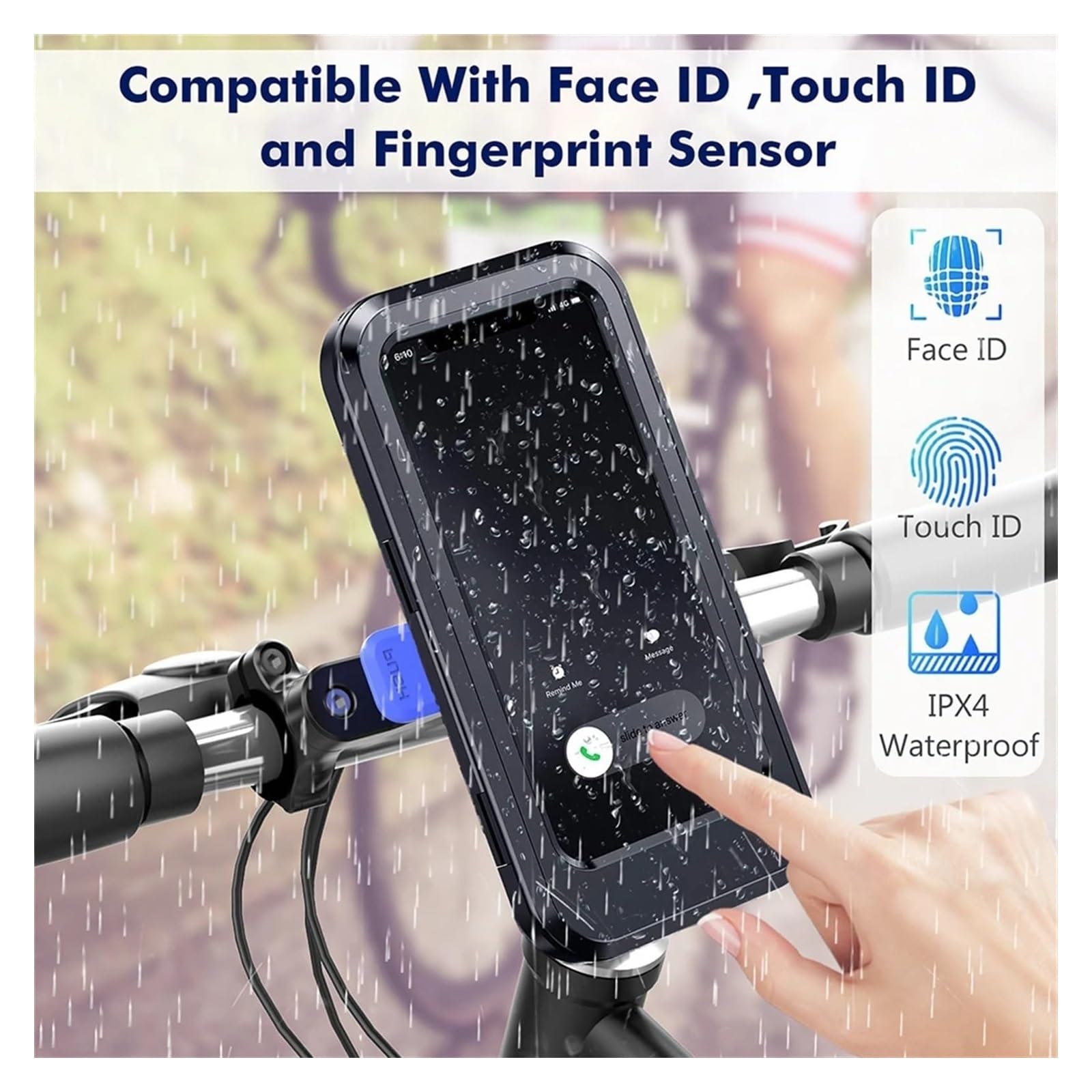 Motocicleta Soporte Navegación Soporte De Teléfono para Bicicleta Y Motocicleta, Cargador Inalámbrico Magnético Resistente Al Agua USB GPS para Bicicleta Y Motocicleta Soporte