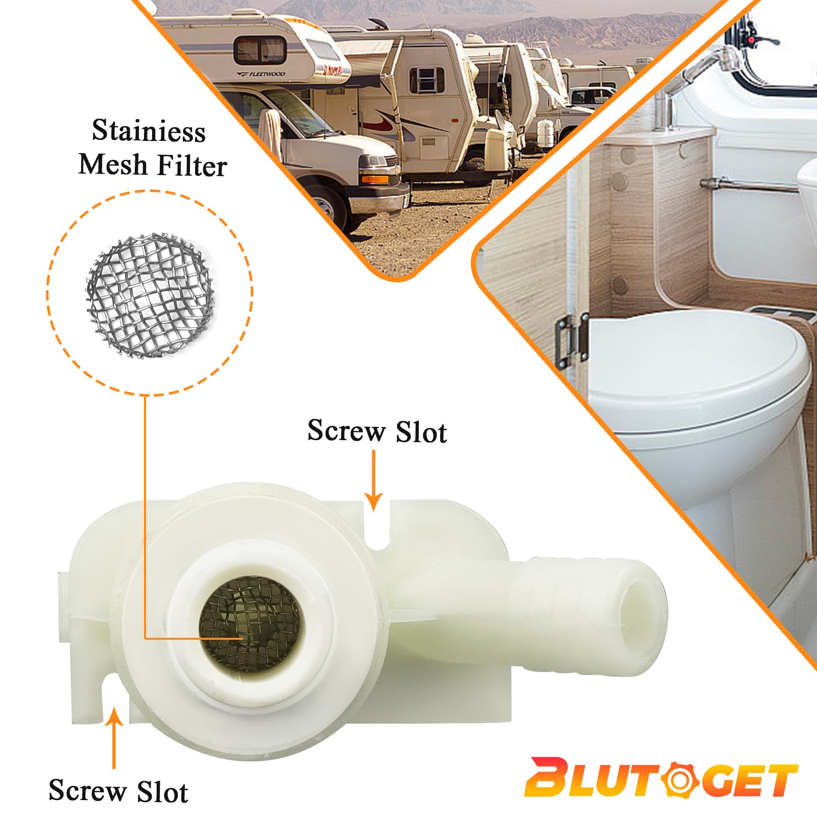 Anxingo 385311641 Toilet Water Valve Kit for Dometic 300 310 320 Series Anxingo 385311641 Toilet Water Valve Kit for Dometic 300 310 320 Series