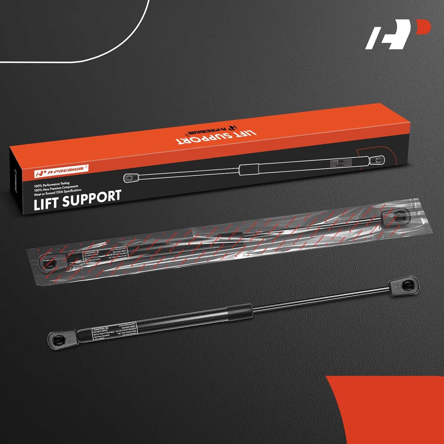 A-Premium Front Hood Lift Supports Shock Struts Compatible with Select Jeep Models - Grand Cherokee 2005 2006 2007 2008 2009 2010 WH WK Series - Replace# 55394472AA(2PC Set)