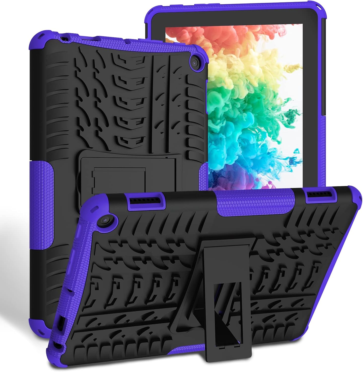 TASSKTO Kicksatnd Protective Case Cover for 2022 TabletF1re 8 Case,Not for Lenovo Samsung Case
