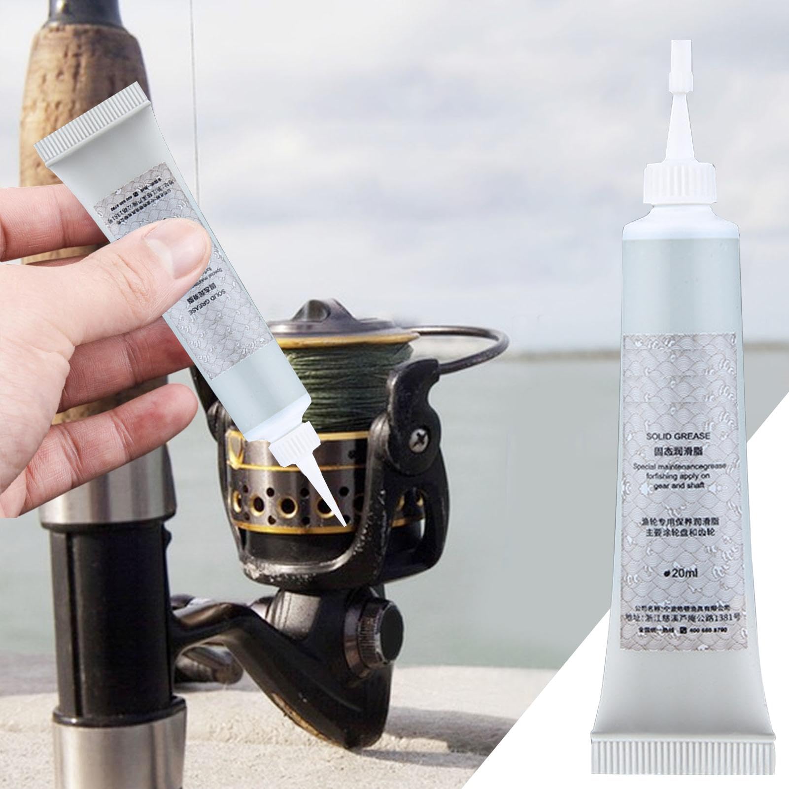 Kit D'entretien Pour Moulinet De Pêche – Huile Et Graisse Lubrifiantes, 20 Ml – Anti-rouille, Silencieux – Protège Vos Engrenages