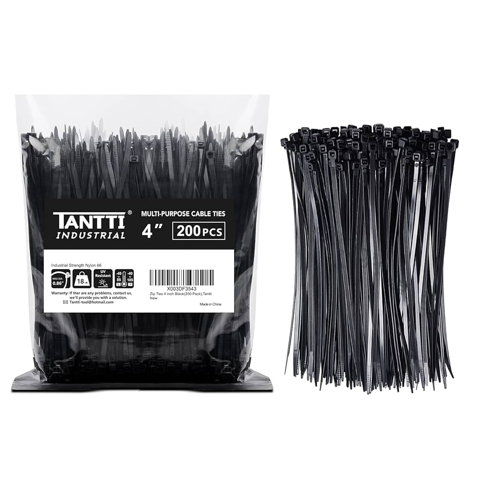Amazon.com: Zip Ties 4 inch (200 Pack), Small Zip Ties with
