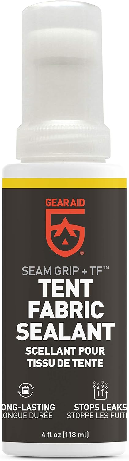 GEAR AID Seam Grip TF Tent Fabric Sealer for Waterproofing, Clear, 4 fl oz