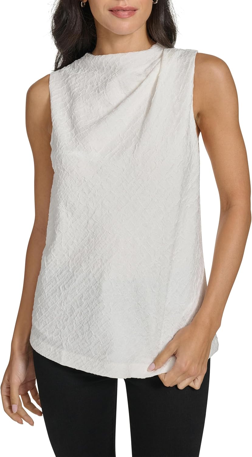 Calvin Klein Womens Sleeveless Blouse