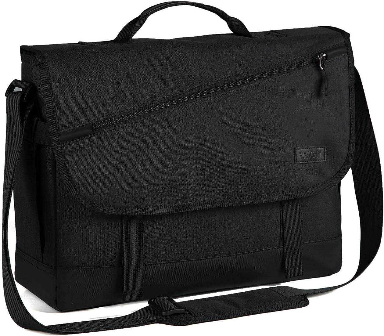 VASCHY Messenger Bag for Men, Fashion Laptop Satchel Crossbody Shoulder Side Bag for Men and Women for Work,Business