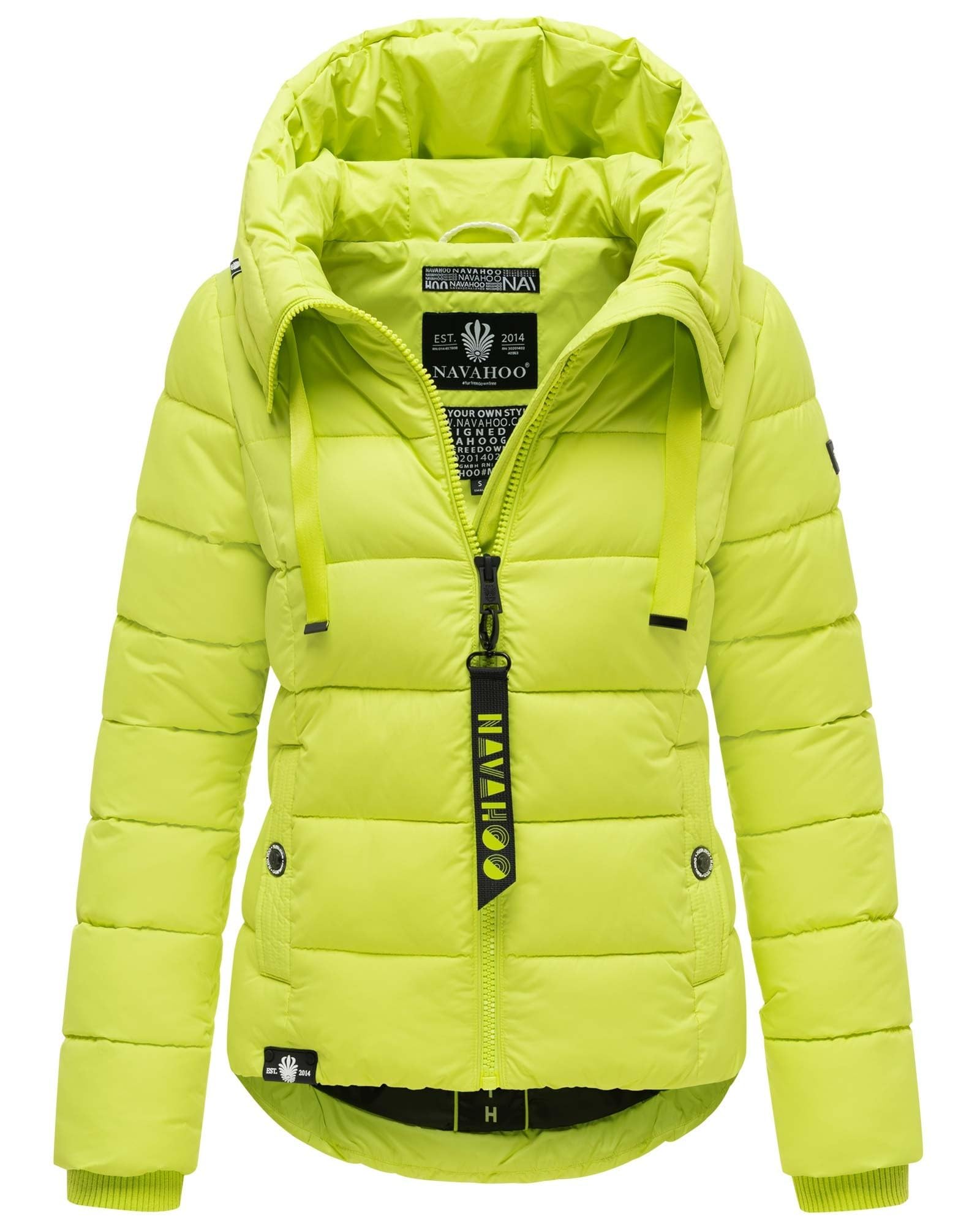 Navahoo Chaqueta acolchada de invierno para mujer, cuello alto, forro B930