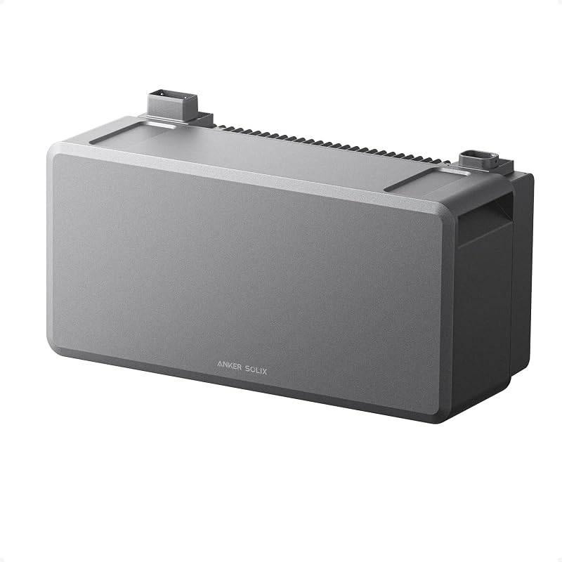 Anker SOLIX B6000 Battery Module, 6kWh Expandable, 10kW Output for E10 | Automotive-grade LFP cells, 4,000+ cycles, 10-year lifespan, UL 9540A certified, AC generator adapter included
