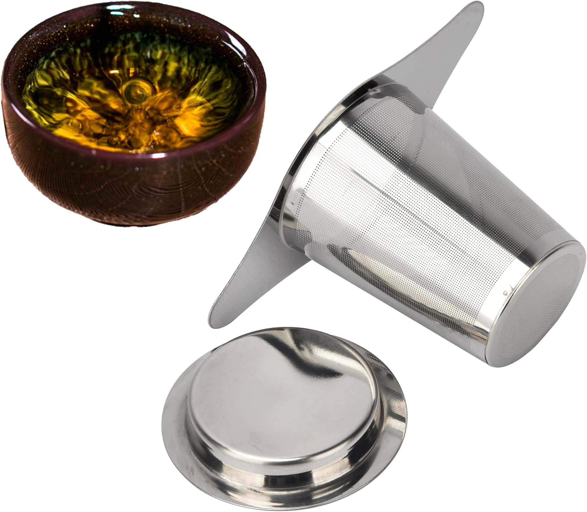 Glass Teacup Strainer & Lid.7 | CULTIVATE TASTE TEA