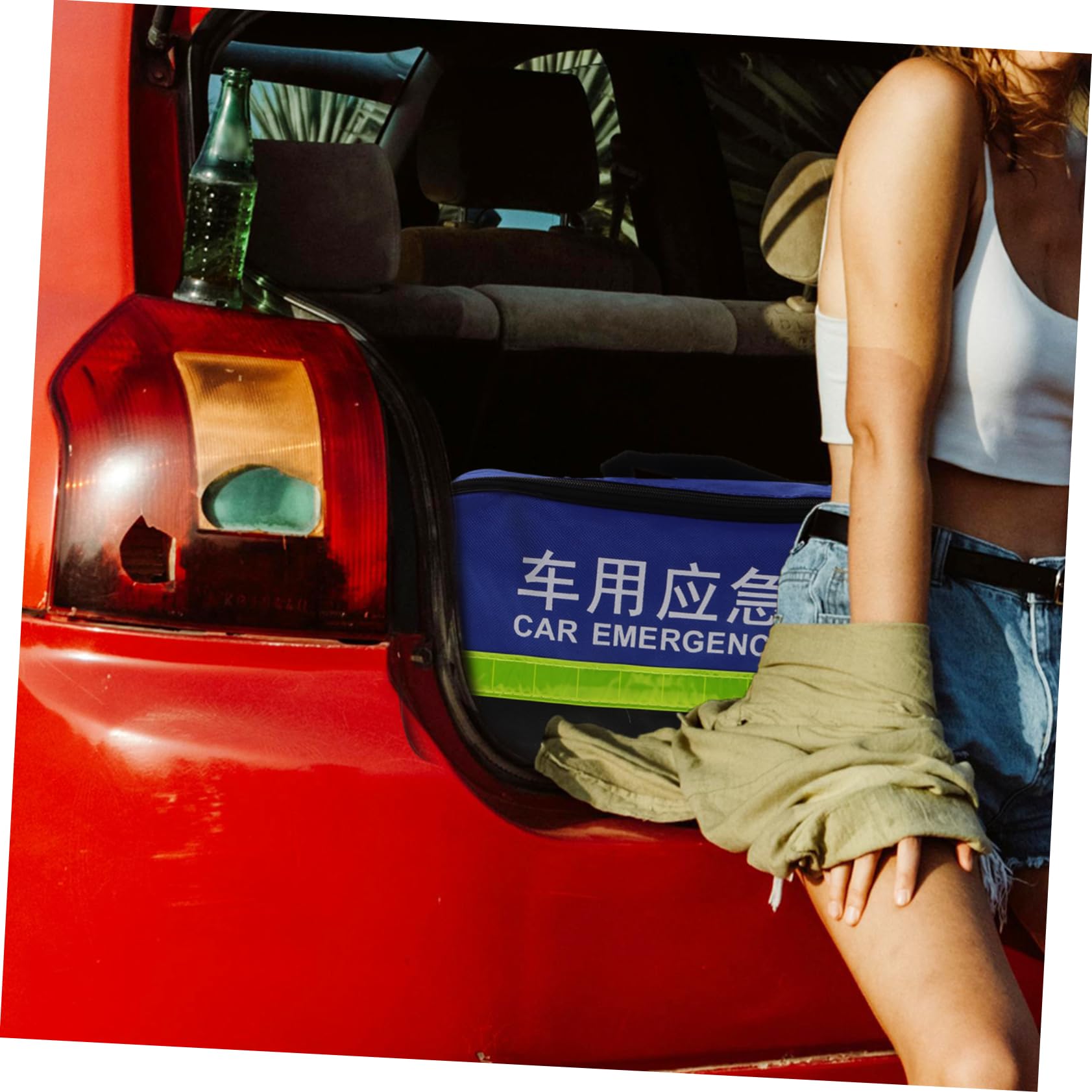 CHILDWEET Kit di Emergenza Auto, Attrezzi per Assistenza Stradale, Abs, Gomma e Metallo, per Ispezioni Veicolari