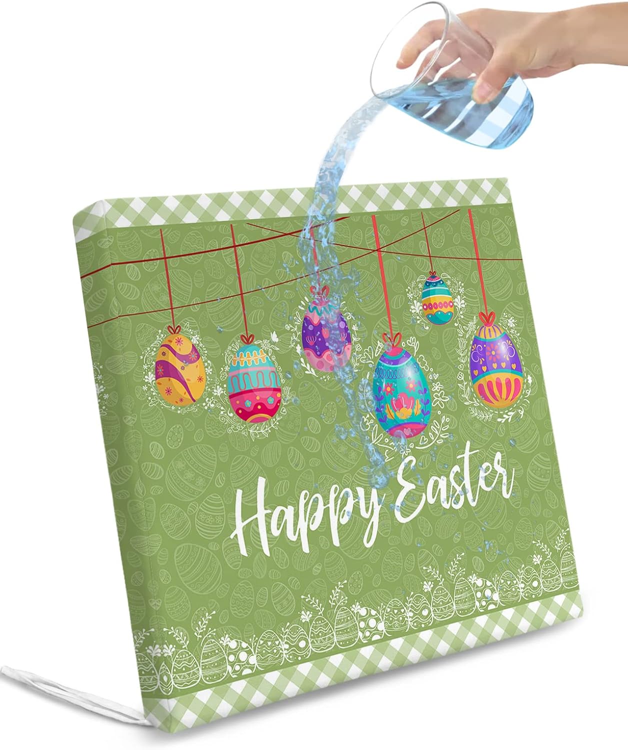 Homechoid Spring Easter Indoor Outdoor Couch Cushion Covers
