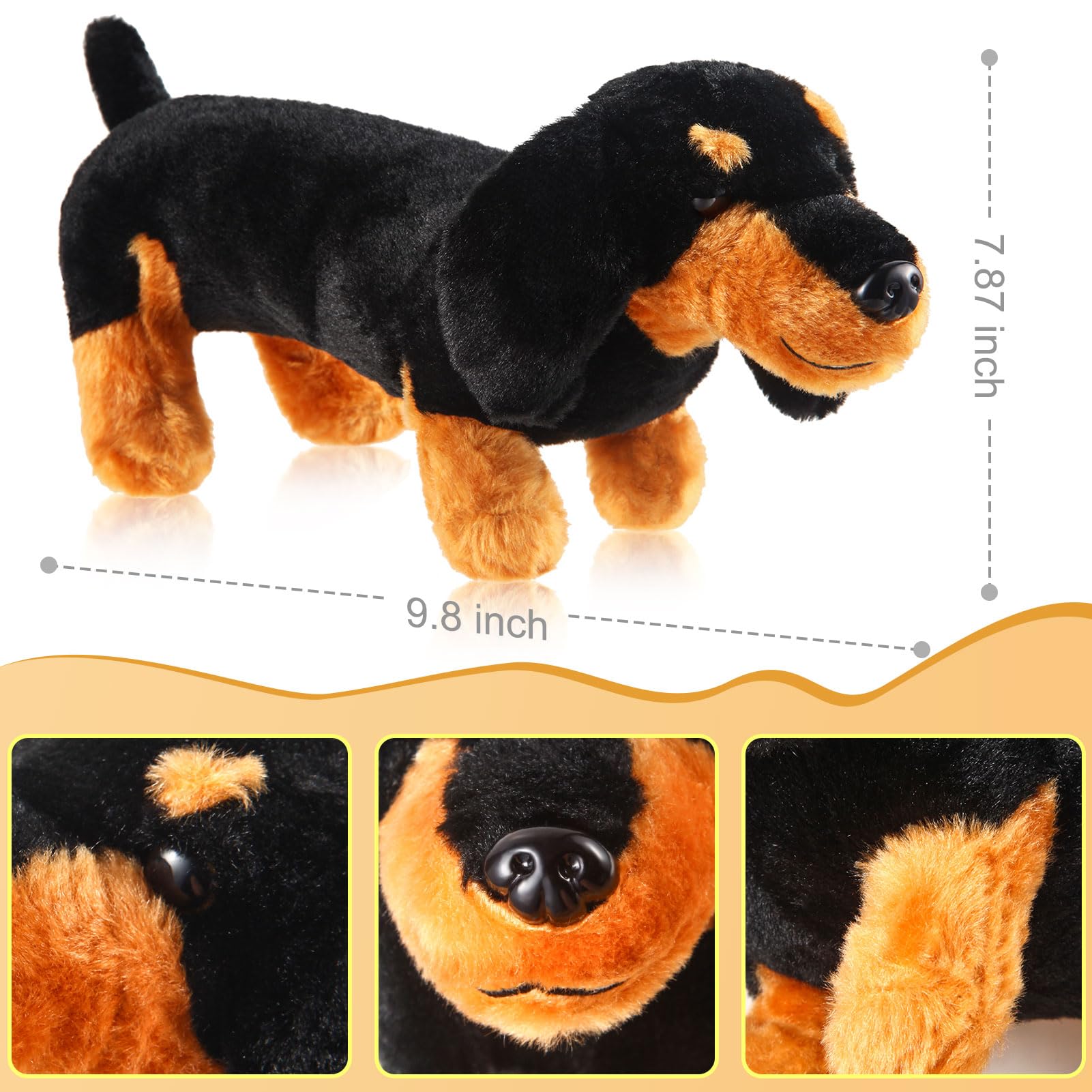 Amazon.co.jp: ZJoey ダックスフンド 犬 ぬいぐるみ ソーセージ 犬