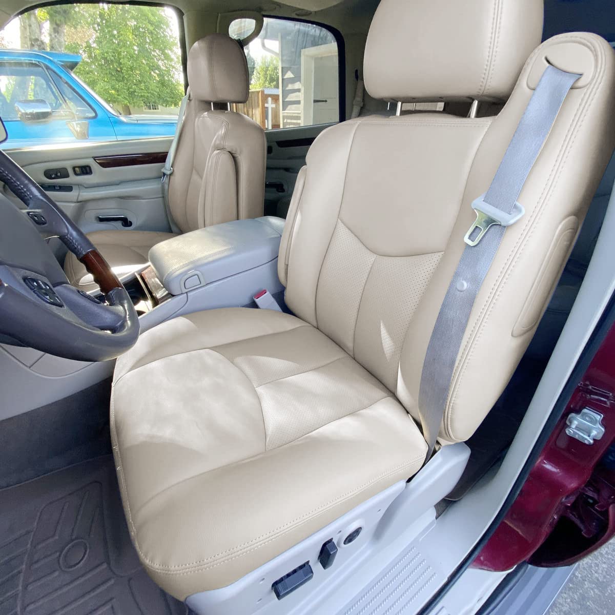 Amazon | ECOTRIC 運転席下部シートカバー 2003-2007 エスカレード ESV 