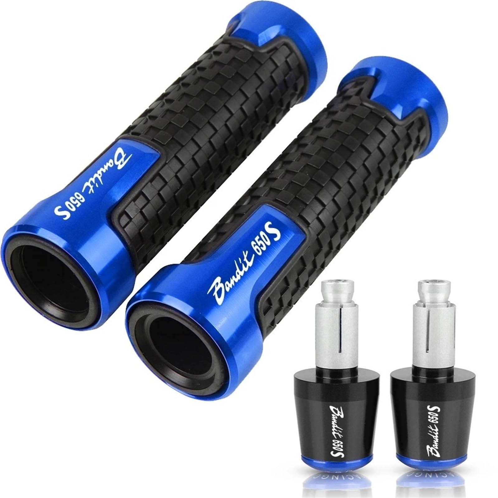 Bouchon D'extrémité De Poignée De Guidon De Moto, pour Suzuki BANDIT650S Bandit 650S 7/8 "22MM (Couleur : Bleu, Taille : 1)