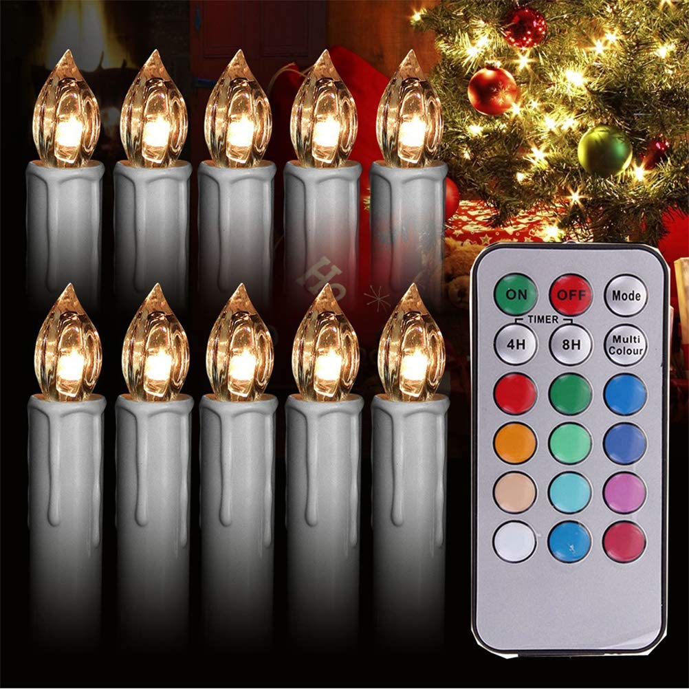 Amazon.co.jp : リモコン付きクリスマスLEDキャンドルキャンドルの