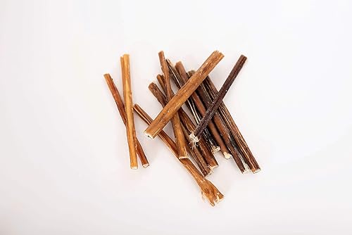 Miniatura 4 de Palitos Bullysticks Organic para perros. Gran bolsa que contiene 10 premios bajos en olor para perro. Carne de res natural y de calidad superior.
