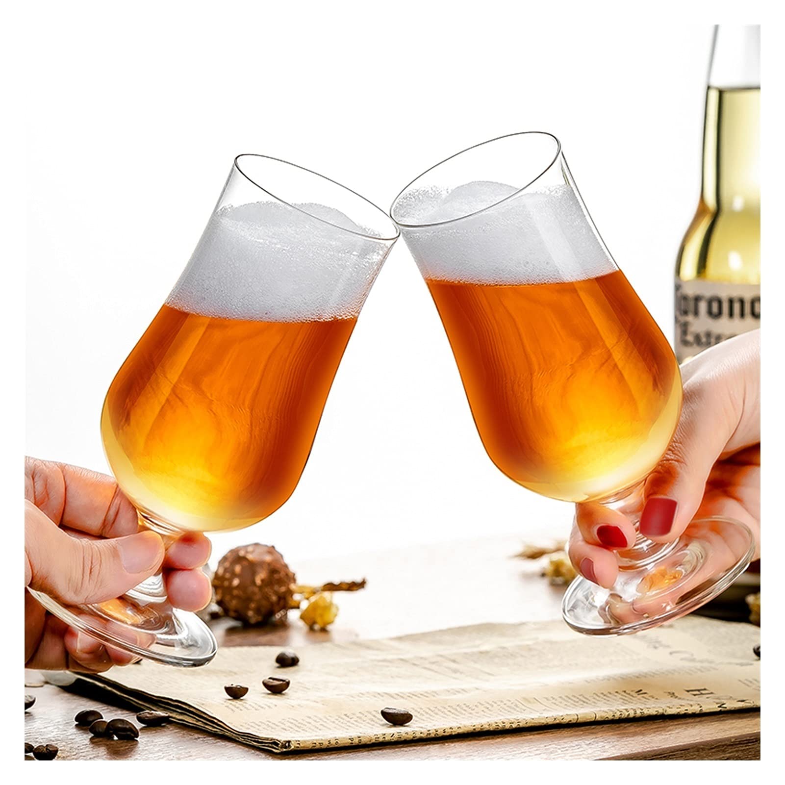 Zestawy kufli do piwa, kufel, 340 ml, szklanka w stylu tulipana, szklanki wielofunkcyjne