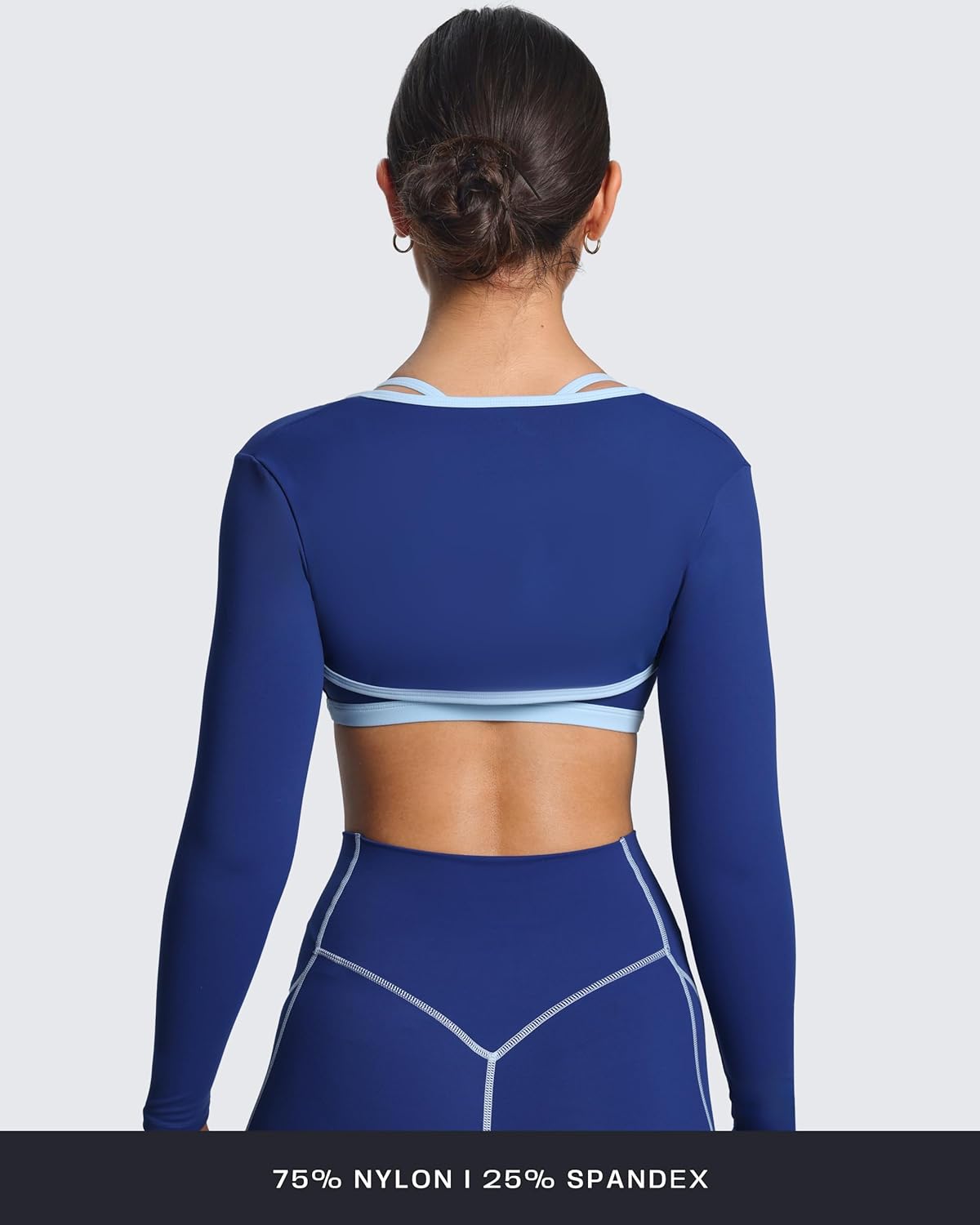 Aoxjox Women's Long Sleeve Open Front Lexi Lined Bolero Shrug Crop Top Cardigan - Image 4