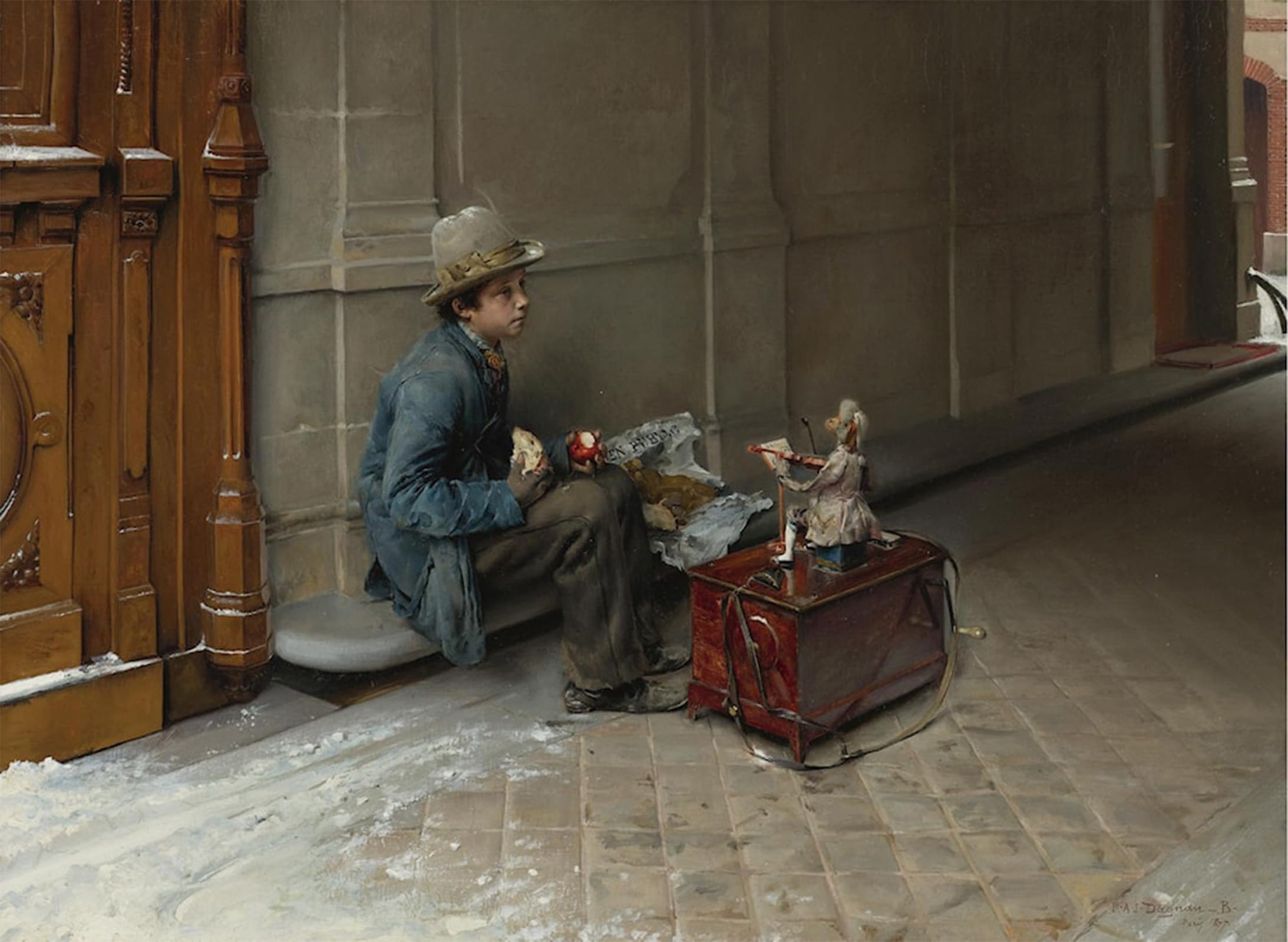 Lienzo mural artístico de Pascal Dagnan Bouveret en gran formato vertical de 60x90 5