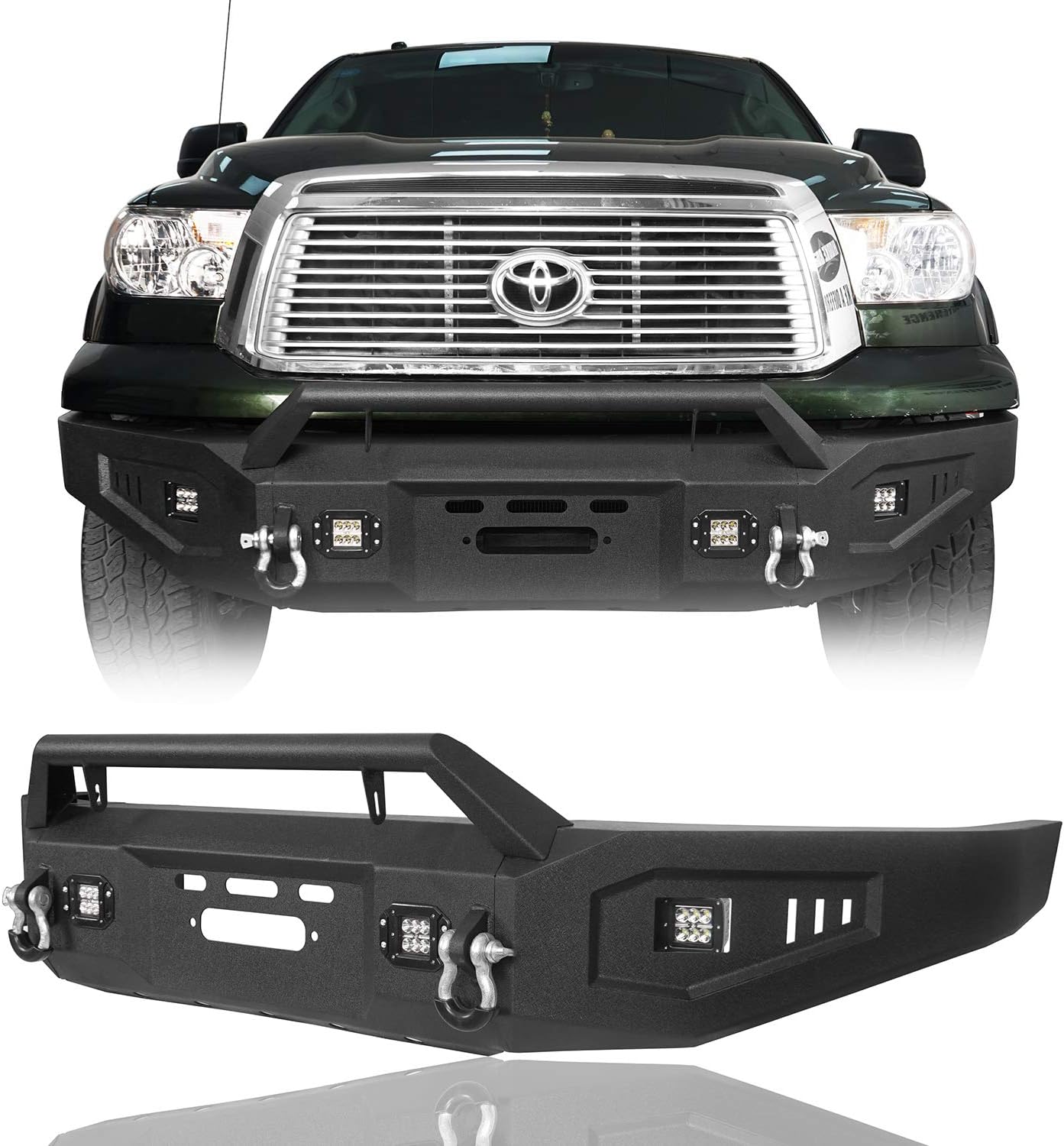 Tundra Front Bumper with Winch Plate for Toyota Tundra 2007 2008 2009 2010 2011 2012 2013 Pickup Truck