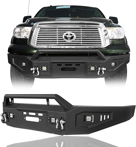 Tundra parachoques delantero con placa de cabrestante para camioneta Toyota Tundra 2007 2008 2009 2010 2011 2012 2013