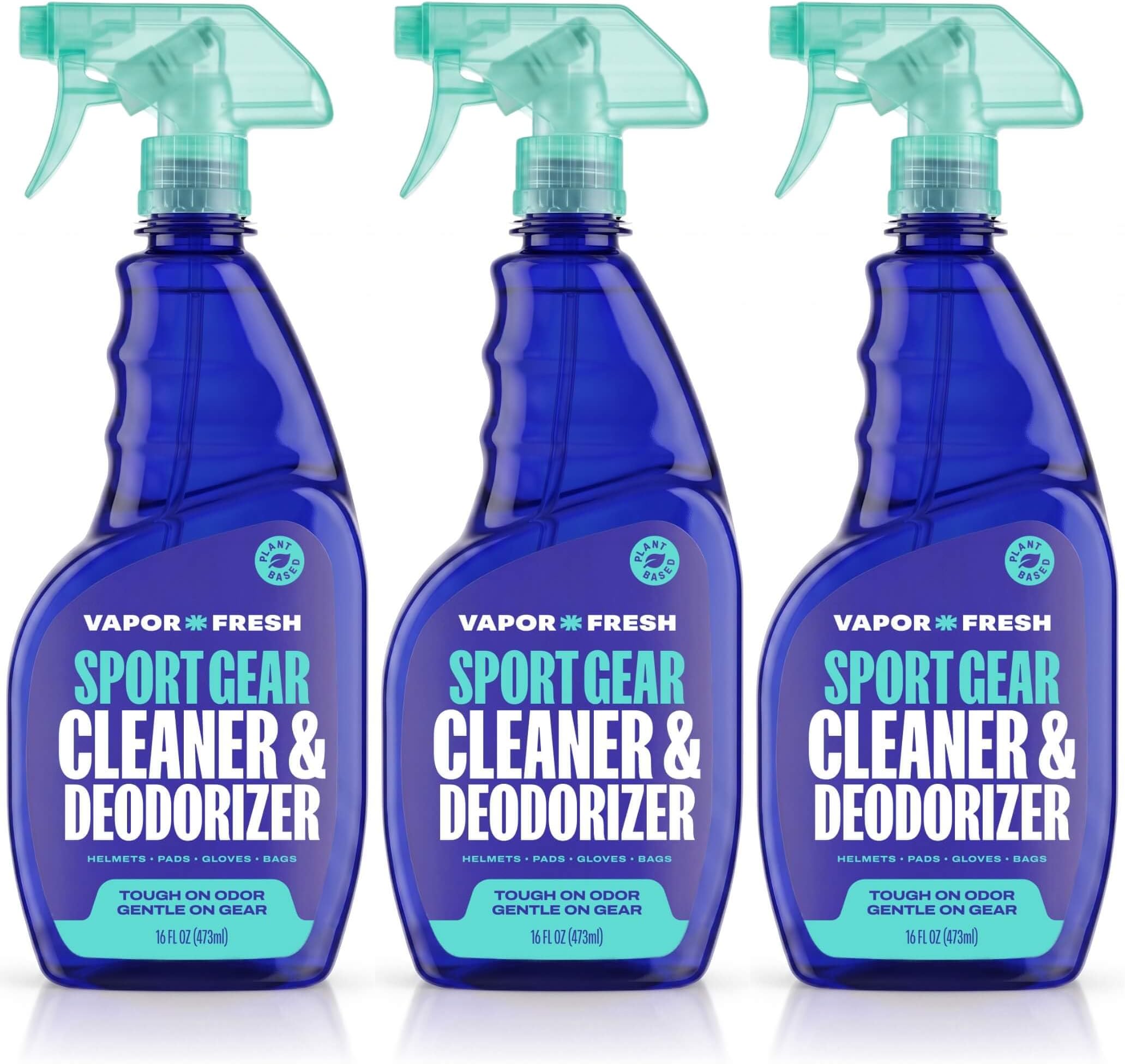 Vapor Fresh Sports Gear Cleaner and Deodorizer Spray, 16oz (3 Pack)
