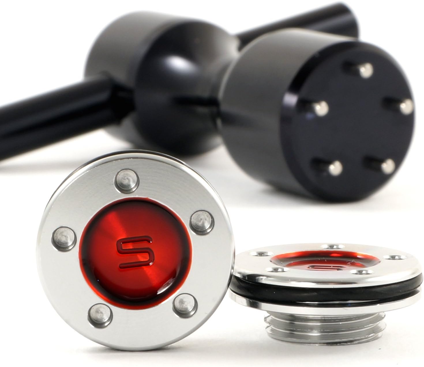 19th Hole Custom Shop 2 of 5g Red Weights with Wrench Tool for Scotty Cameron Fastback, Squareback and Roundback Putters