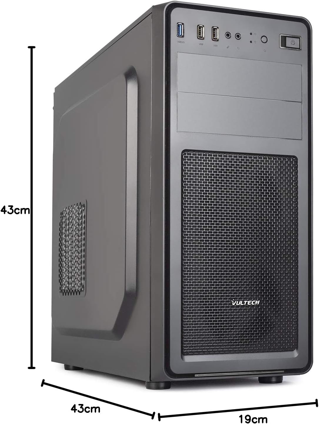 Vultech ATX Case VCO-A2699, 1XUSB 3.0, 2XUSB 2.0