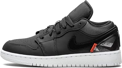 Jordan Air Jordan 1 Low (GS) white / black - gym red (553560-116) – Queens  💚