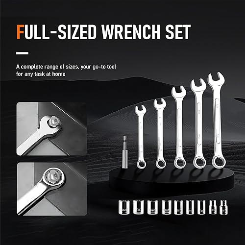 Miniatura 4 de Juego de herramientas de 149 piezas, kit de herramientas básicas para el hogar, paquete de combinación de herramientas de reparación, conjunto de