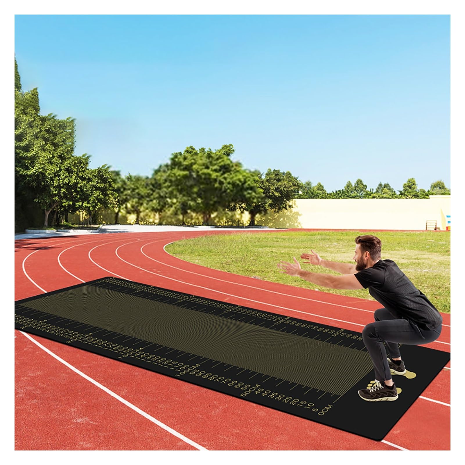 Colchoneta para saltar con absorción de impactos y grosor de 2,5 cm para proteger articulaciones