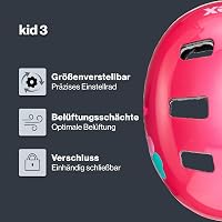 Cască de ciclism pentru copii Uvex Kid 3 - pink flower - 51-55 cm 2