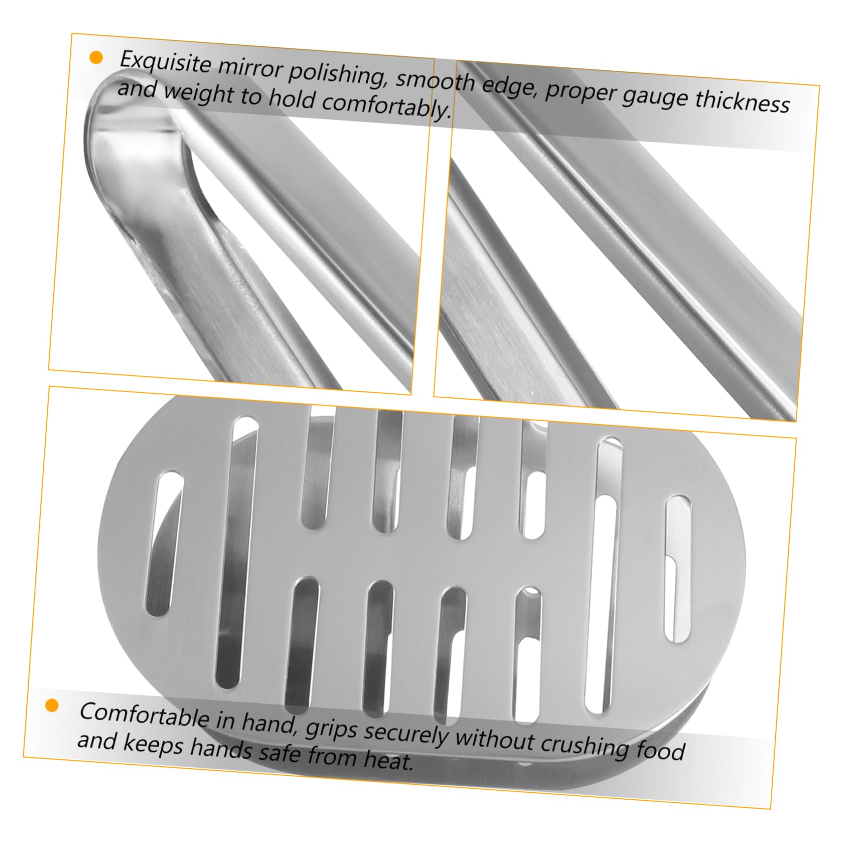 Cabilock 3 Piezas pinzas de cocina para servir aperitivo buffet pinzas tenedor clips de pinzas para parrilla pinza espátula acero inoxidable utensilios de cocina servir clips Tenazas