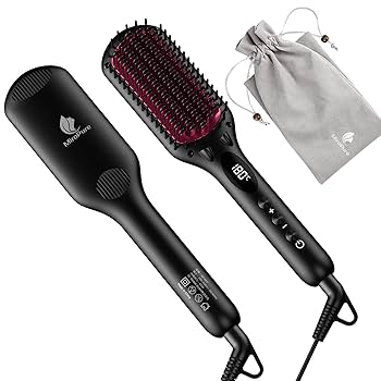 Amazon | MiroPure ストレートブラシ ヘアアイロン ヒートブラシ