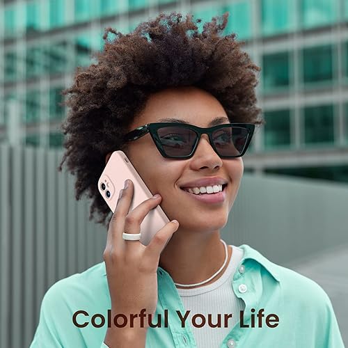 Miniatura 6 de ORNARTO Funda diseñada para iPhone 11 con protector de pantalla paquete de 2 funda de goma de gel de silicona líquida borde cuadrado cuerpo completo