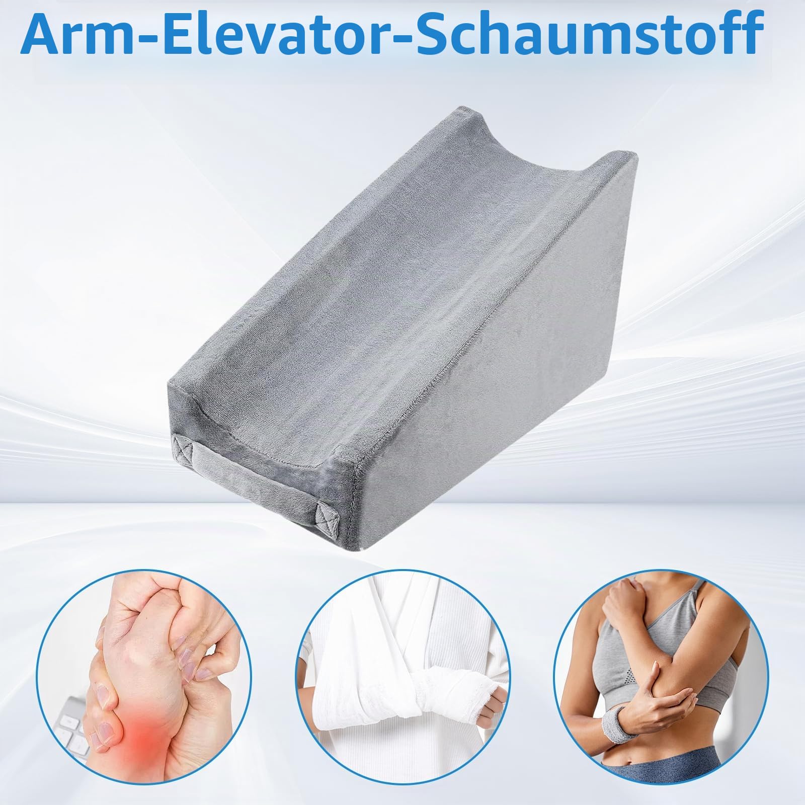 Keilkissen, Armlehnen Polster Aufblasbares Armerhöhungskissen Injektionskissen Arm Hebungskissen Armkissen Armstützkissen Zur Linderung Von Schmerzen Tägliche Armlehne mit Abnehmbarem Kissenbezug