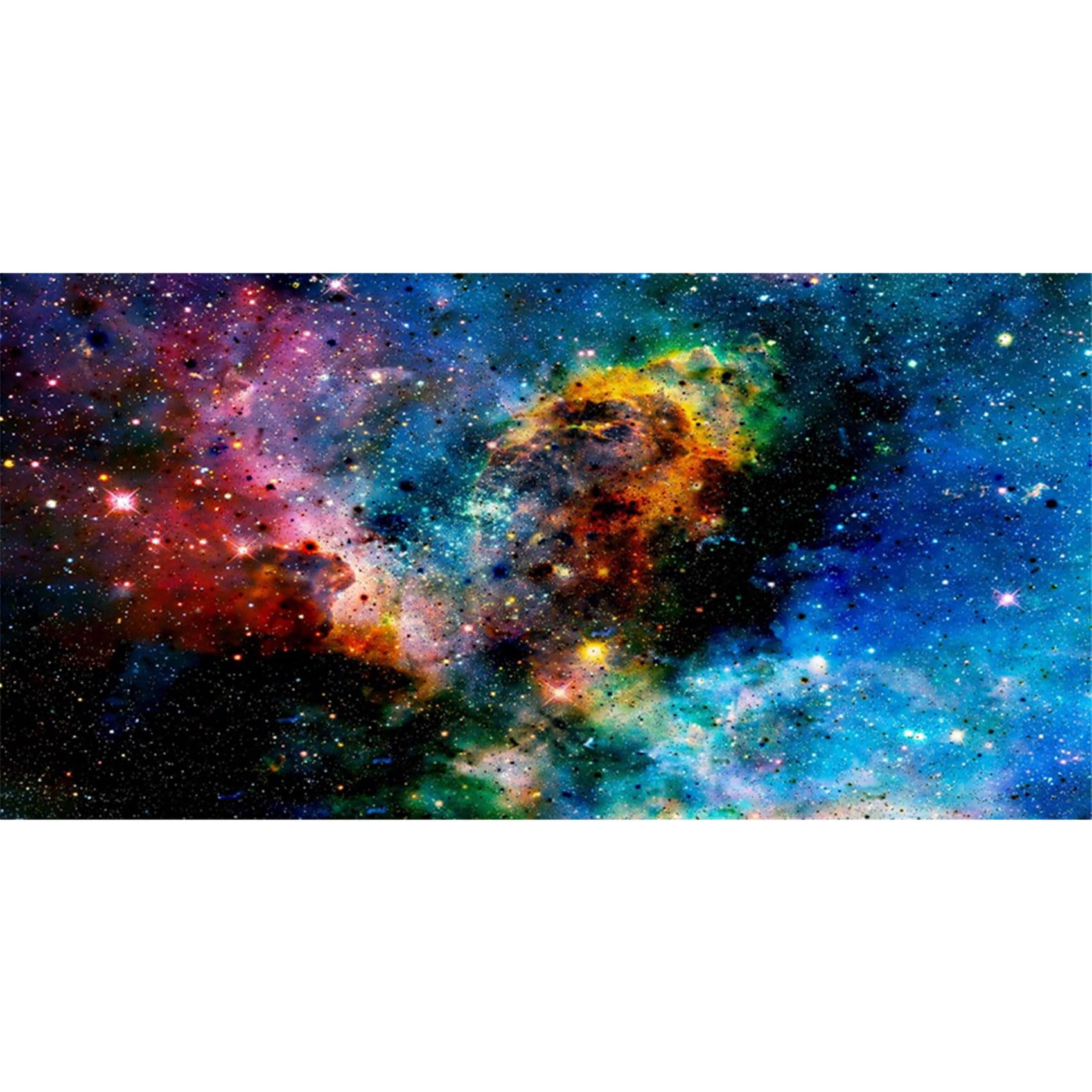 MIRRORANG 91x50cm Outer Space Aquarium Background Galaxy Nebula Astral Cluster Astronomy Theme Fish Tank Background Galaxy Mystery Terrarium Background