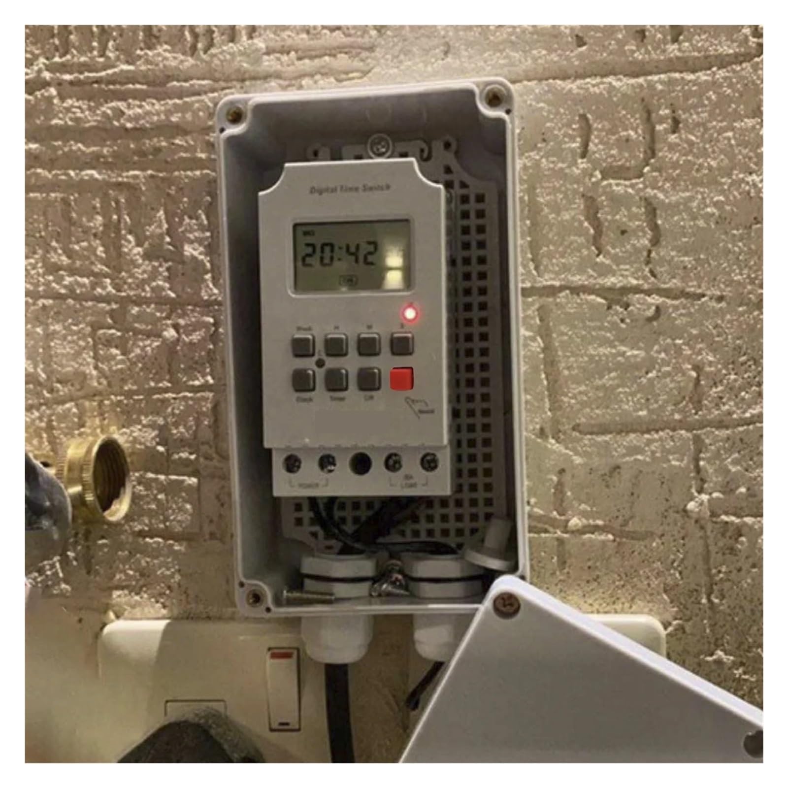 Timer Digitale 220VAC 30A con Scatola Impermeabile, for Interruttore Timer Digitale Esterno